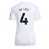 Manchester United Matthijs de Ligt #4 Vonkajší Ženy futbalový dres 2025-26 Krátky Rukáv